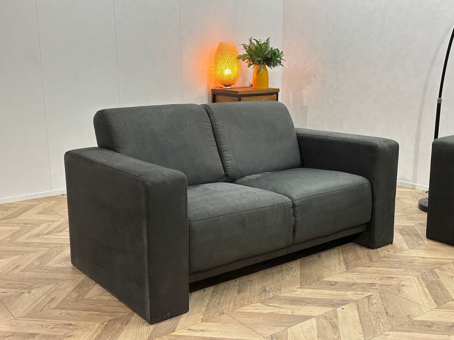 Antraciet Suède Stoffen Banken Set ~ Inruilvoordeel
