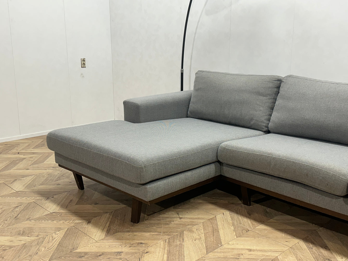 Licht Grijze U Bank ~ Losse Kussens Met Afneembare Hoezen