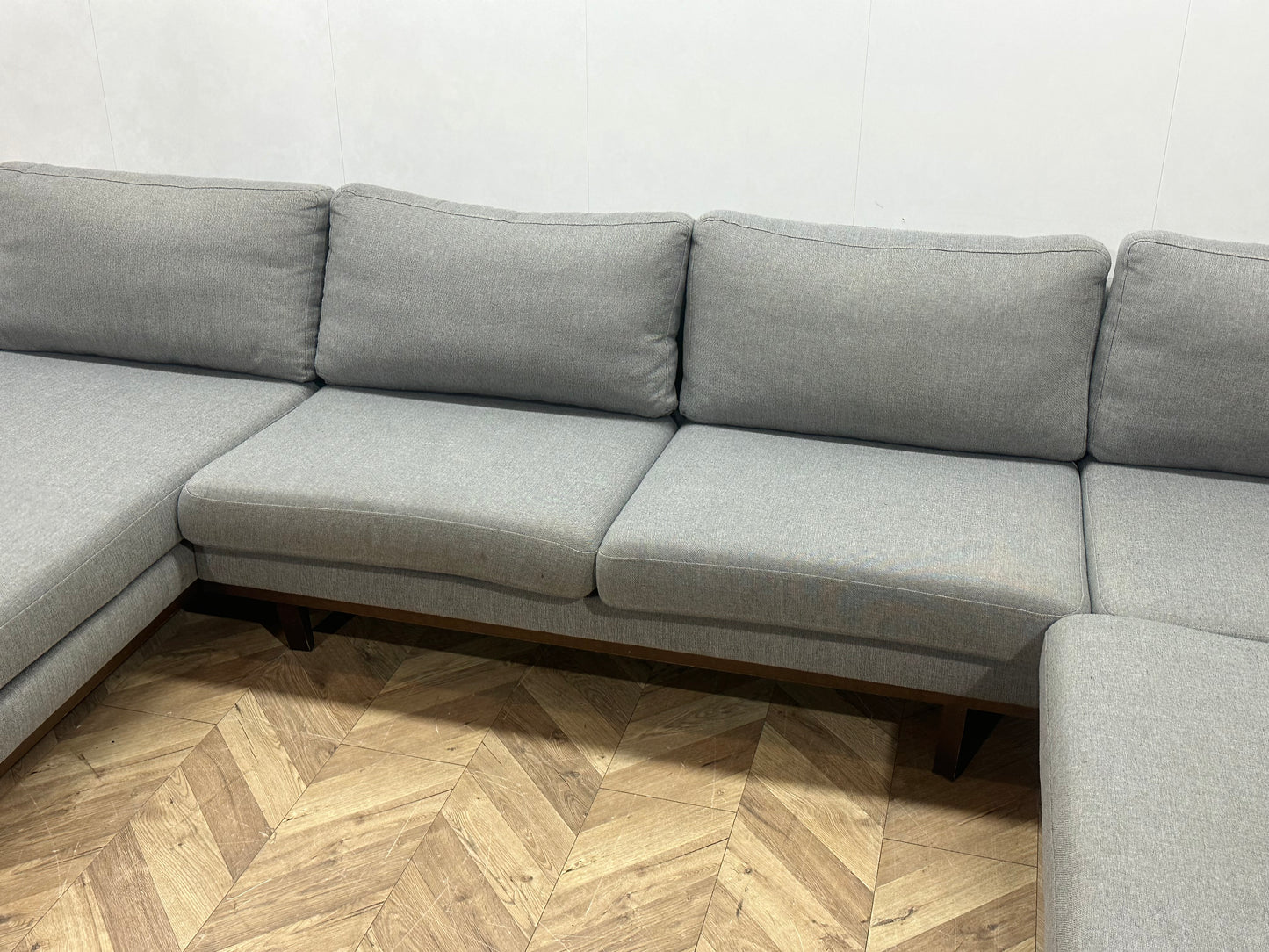 Licht Grijze U Bank ~ Losse Kussens Met Afneembare Hoezen