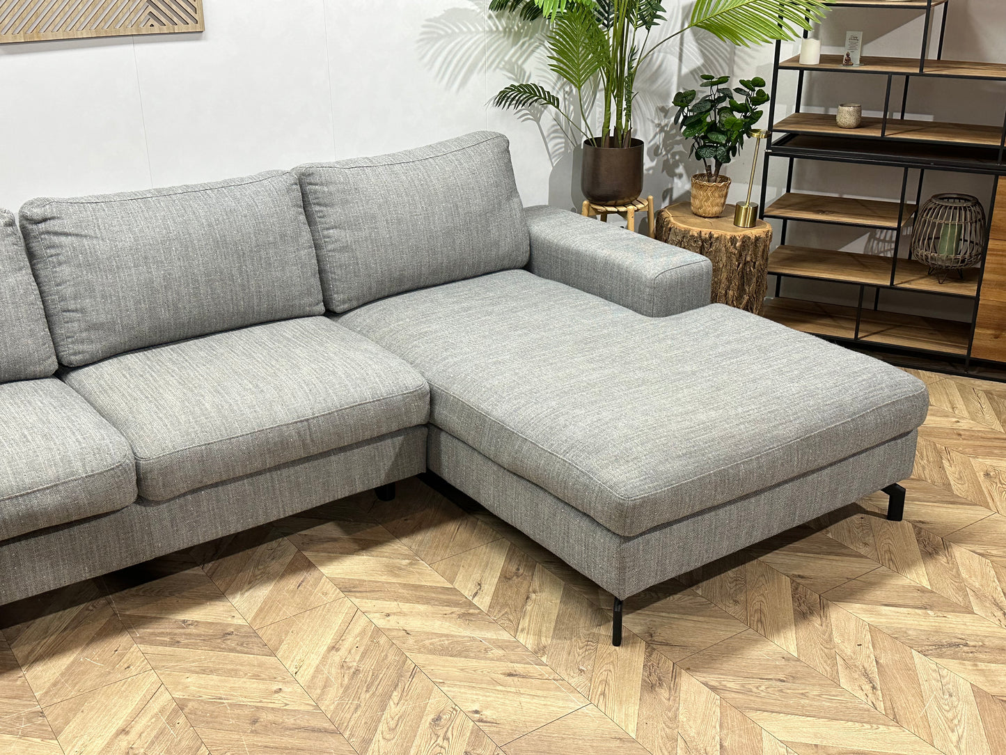 Montèl Licht Grijze U Bank ~ Losse Kussens Met Afneembare Hoezen