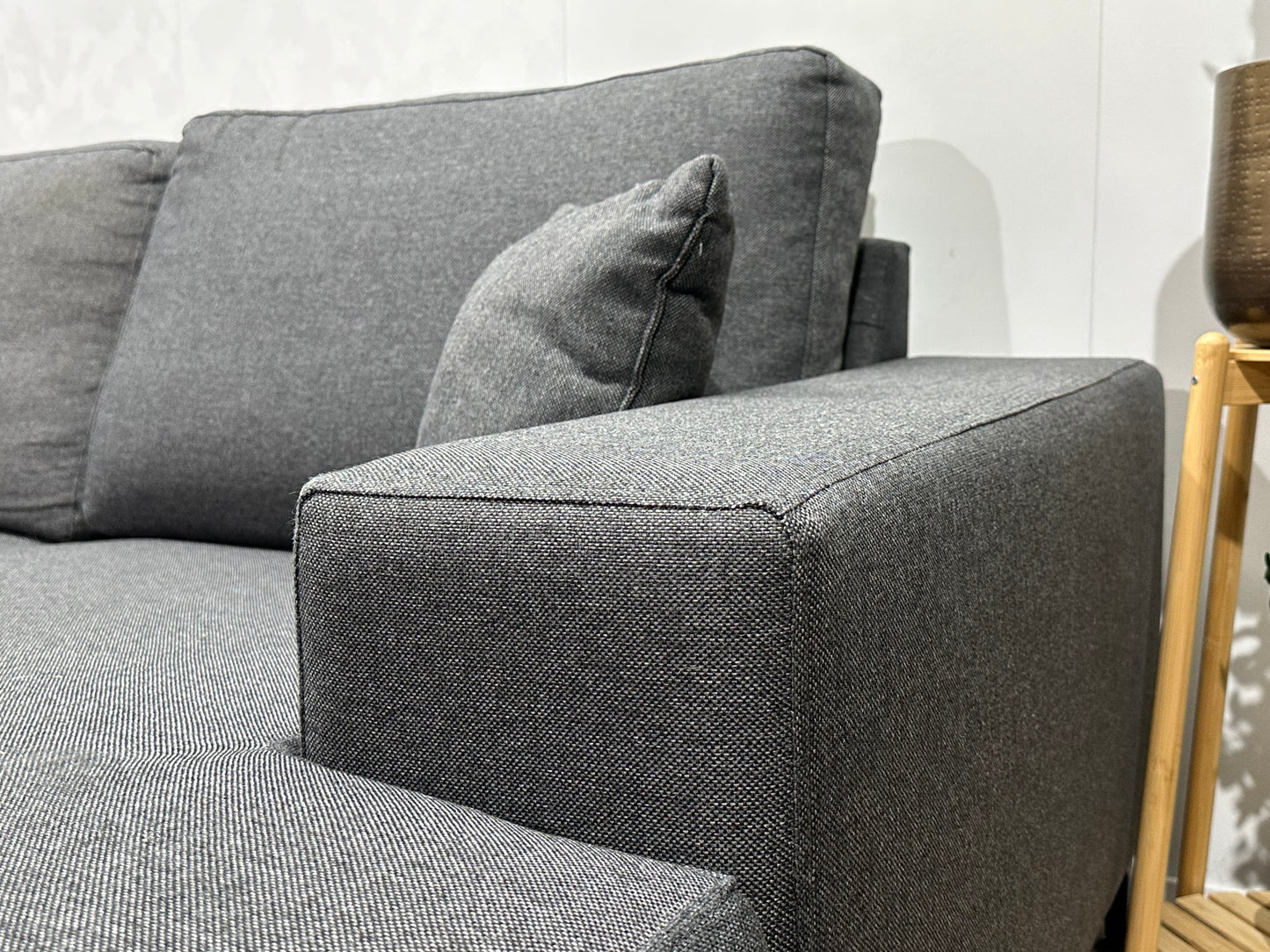 Antraciet U Bank ~ Losse Kussens Met Afneembare Hoezen