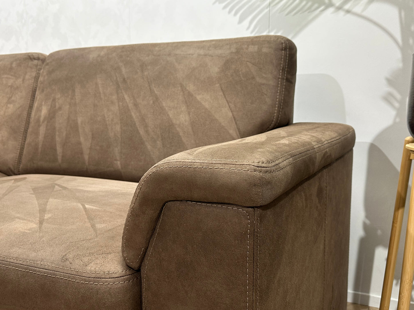 Bruine Suède Lederen Banken Set ~ Vaste Kussens