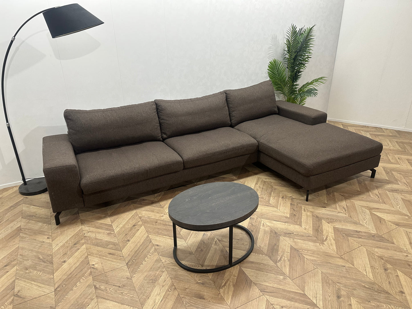 Montèl Bruine Hoekbank ~ Losse Kussens Met Afneembare Hoezen