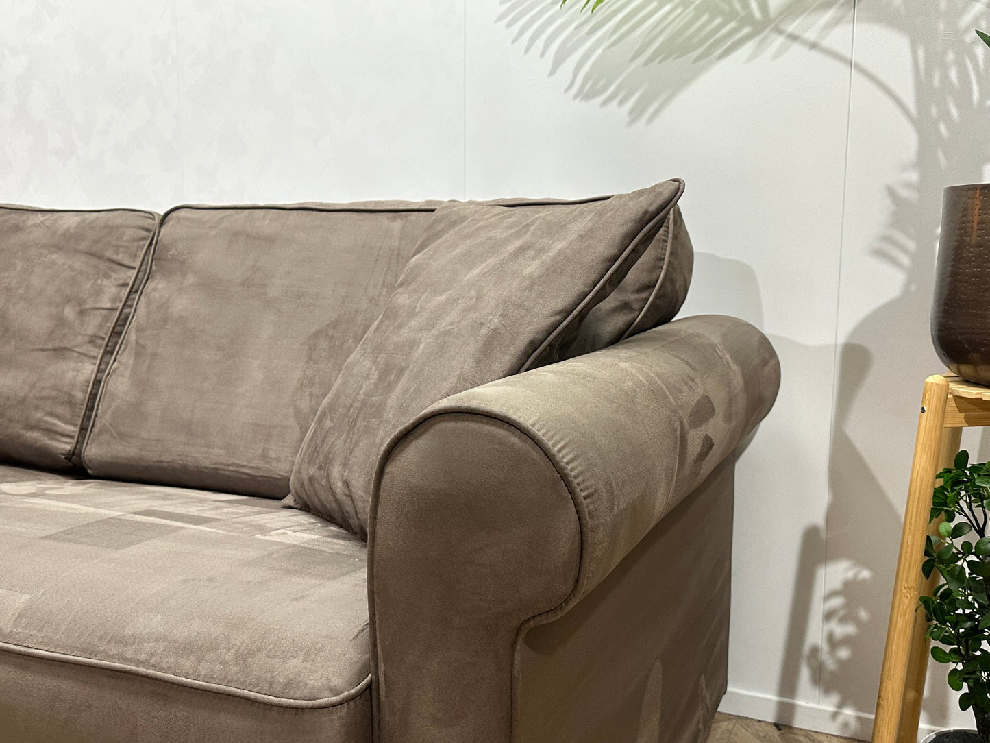 Licht Bruine Velvet Banken Set ~ Nieuwstaat