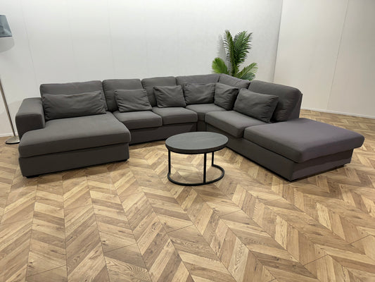 Ruime Grijze U Bank ~ Losse Kussens Met Afneembare Hoezen