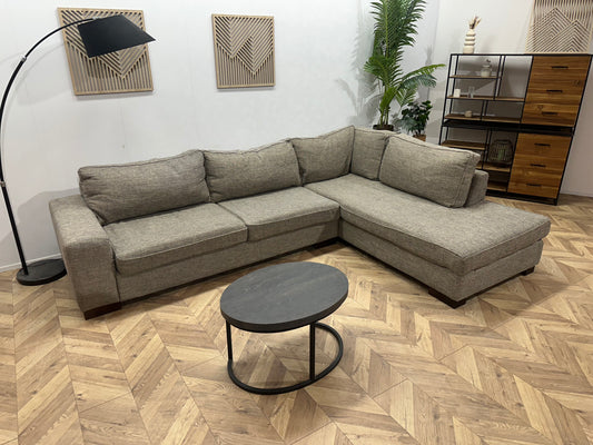 Goossens Grijze Hoekbank ~ Losse Kussens Met Afneembare Hoezen