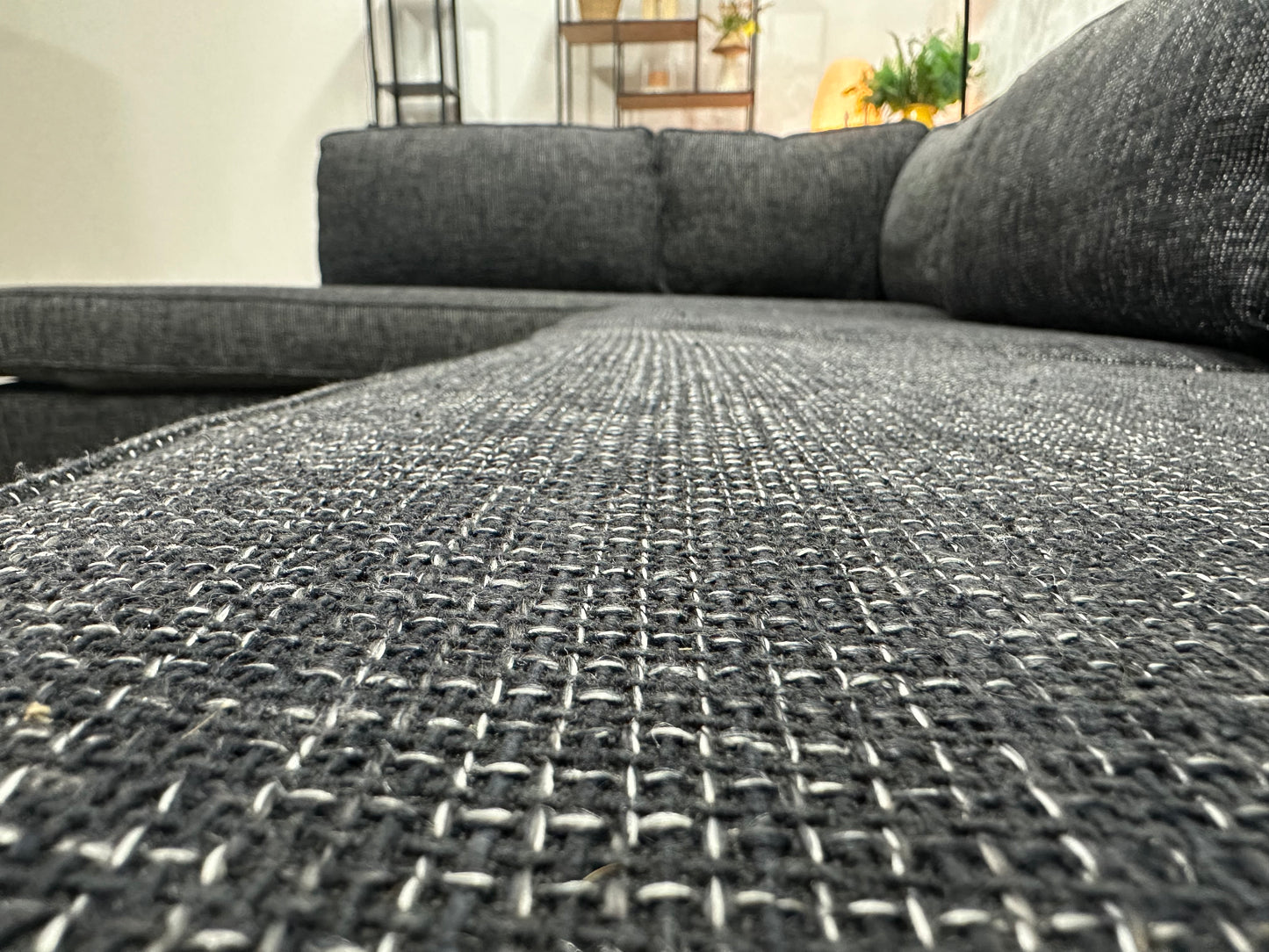 Antraciet Hoekbank ~ Losse Kussens Met Afneembare Hoezen