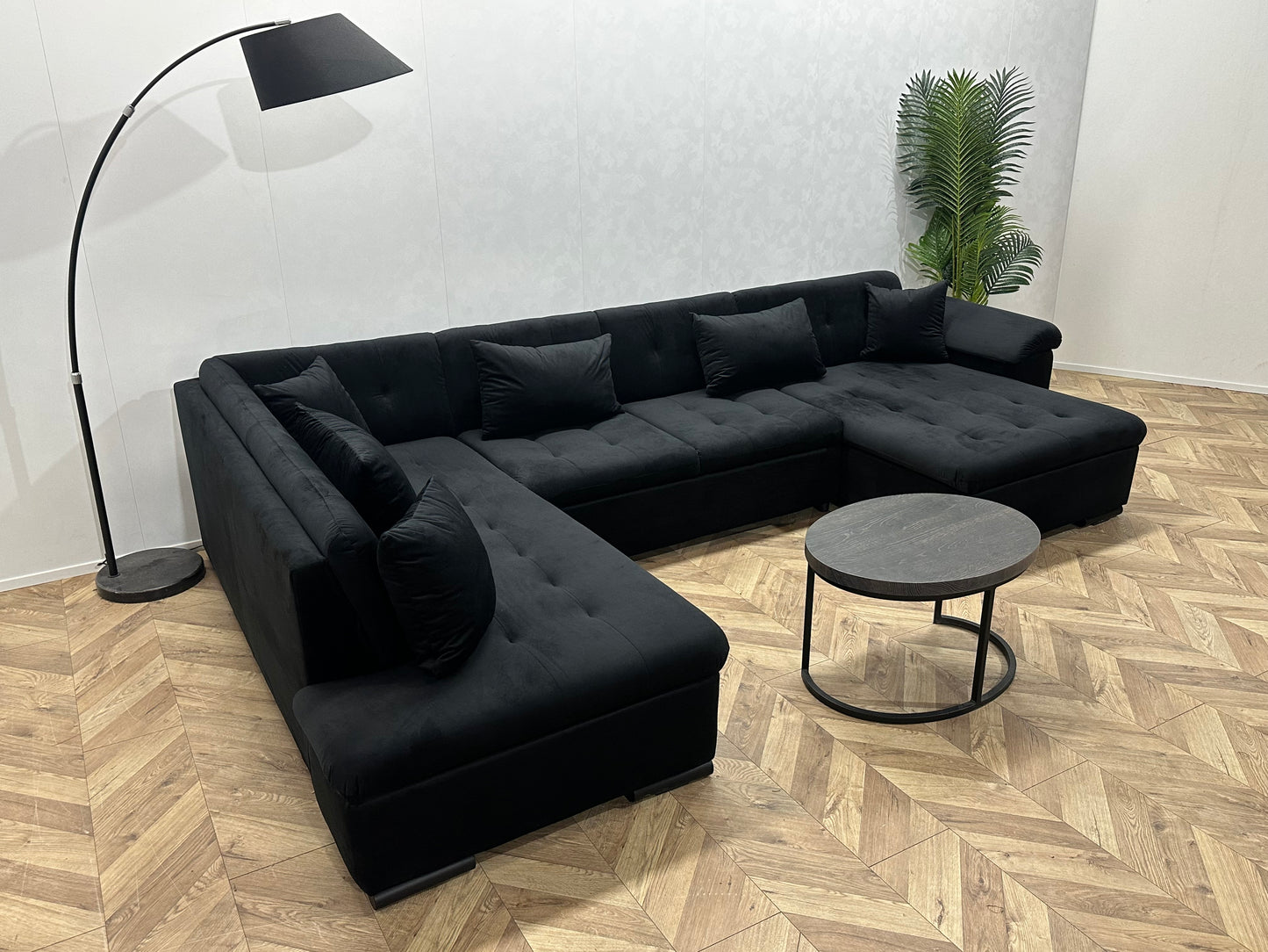 !Showroommodel! Zwart Velvet U Bank