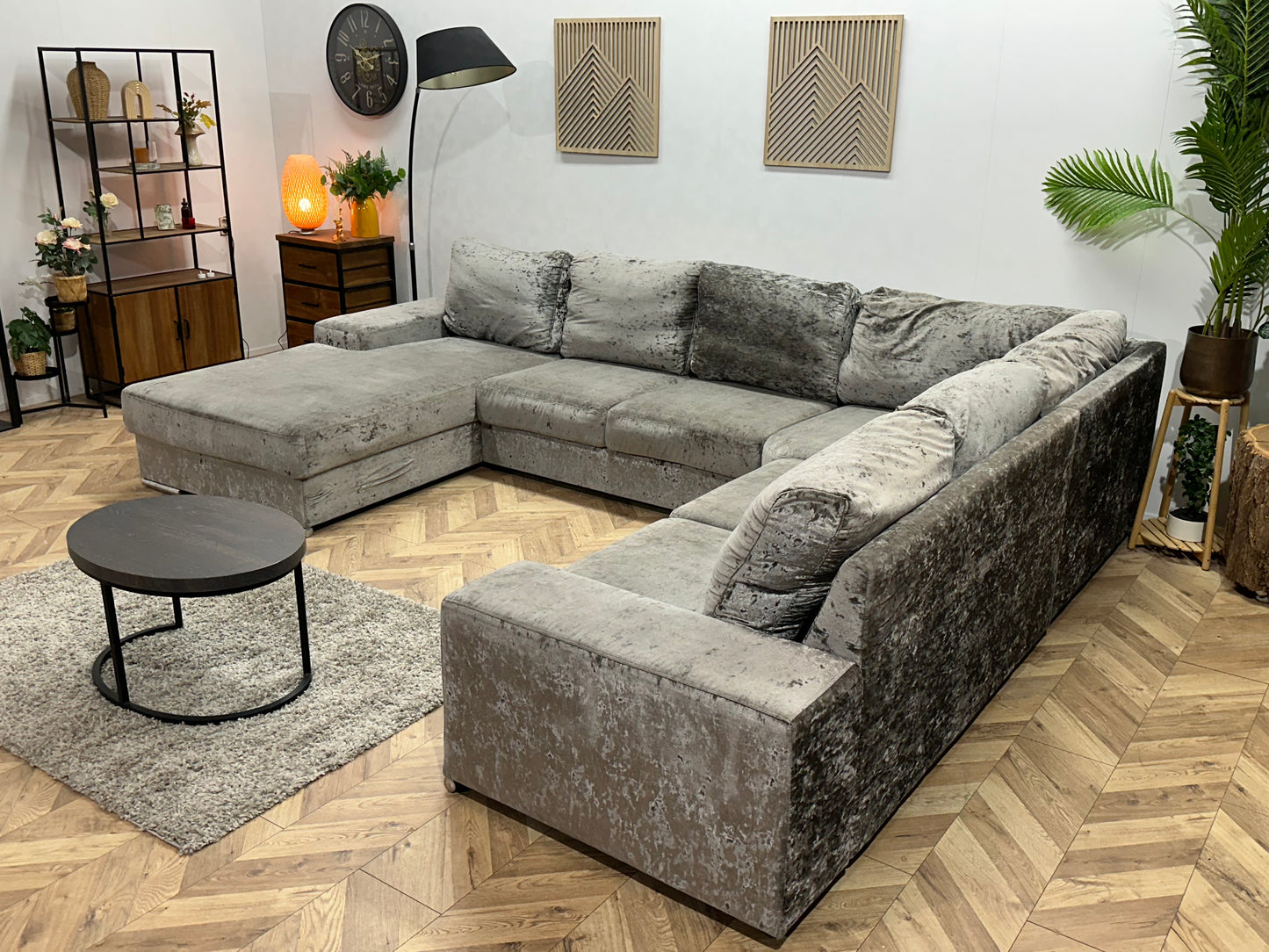 Grijze Velvet U Bank ~ Inruilvoordeel