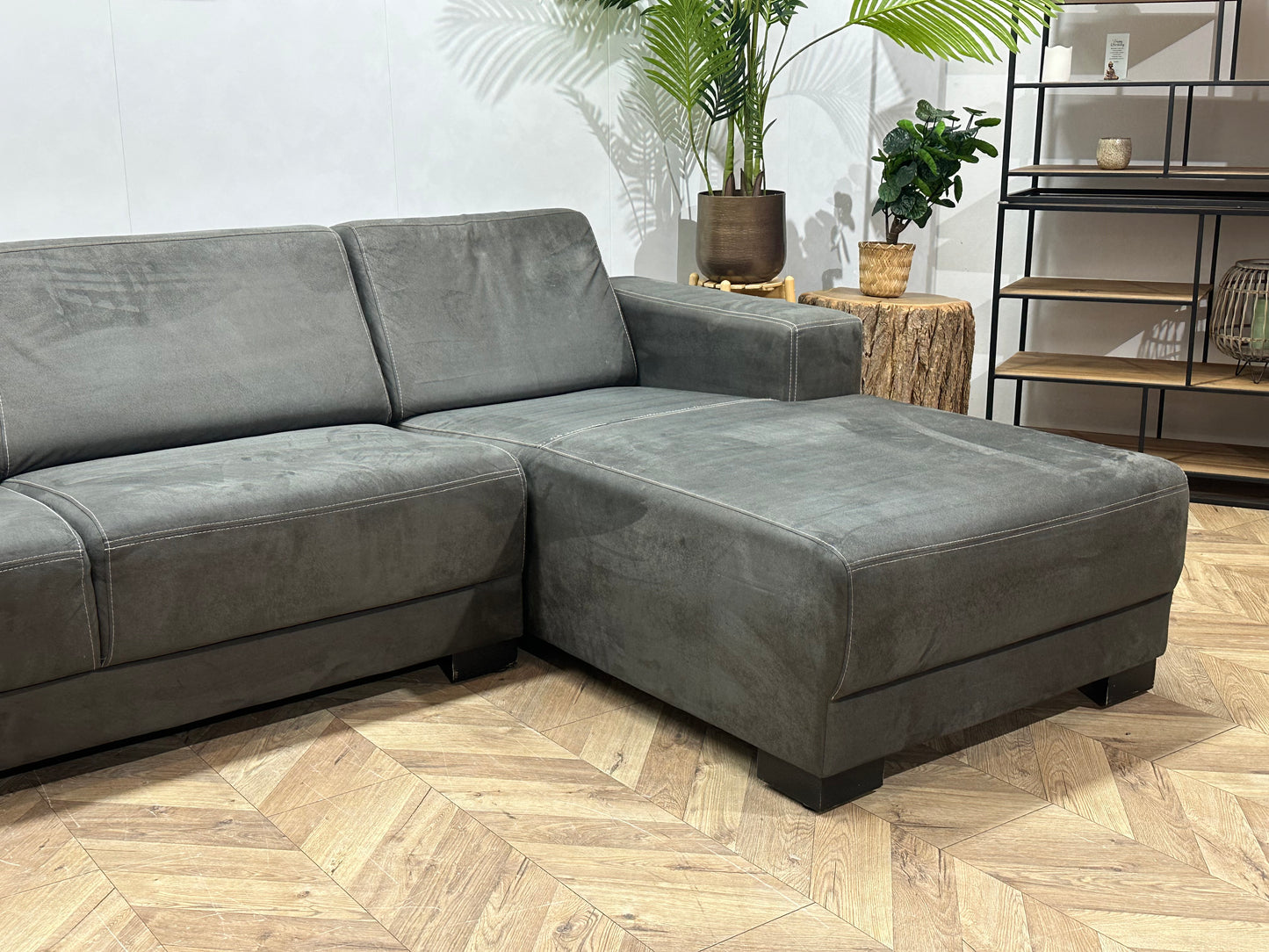 Antraciet Suède Stoffen U Bank ~ Vaste Kussens