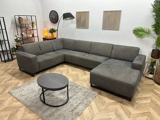 Grijze U Bank ~ Vaste Kussens