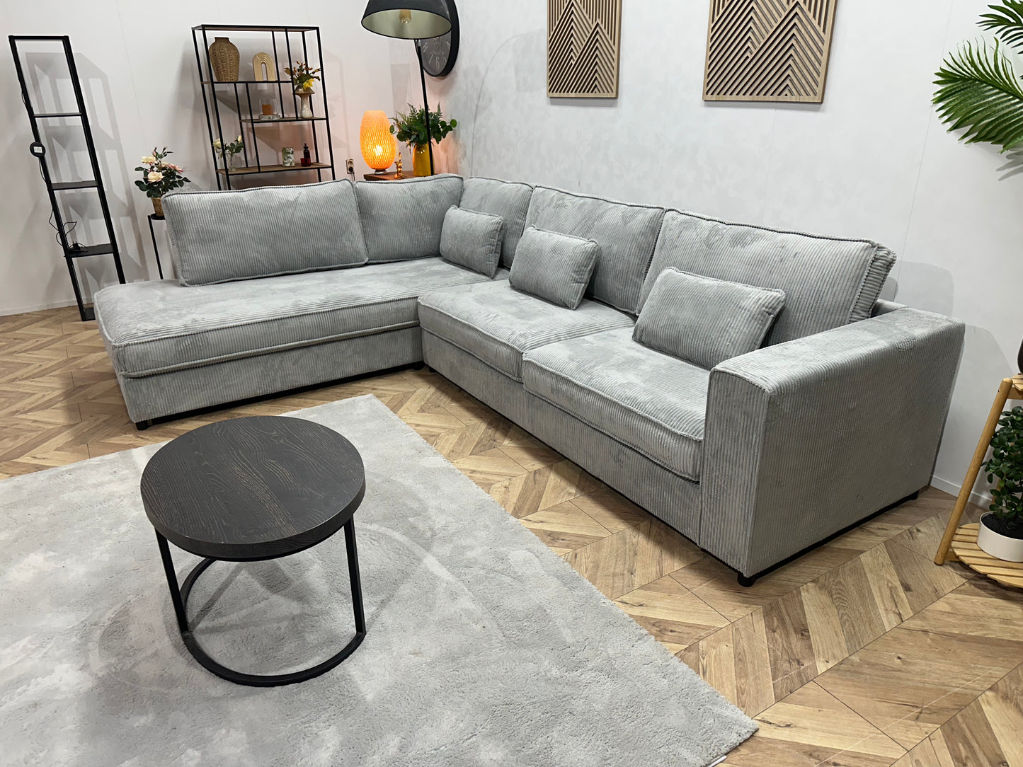 Hoekbank Amsterdam Ribstof