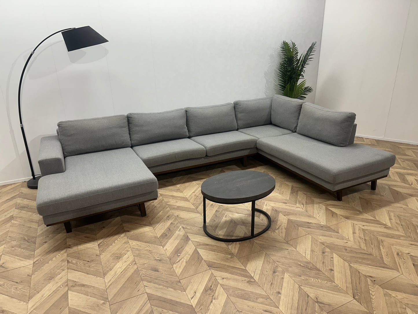 Licht Grijze U Bank ~ Losse Kussens Met Afneembare Hoezen