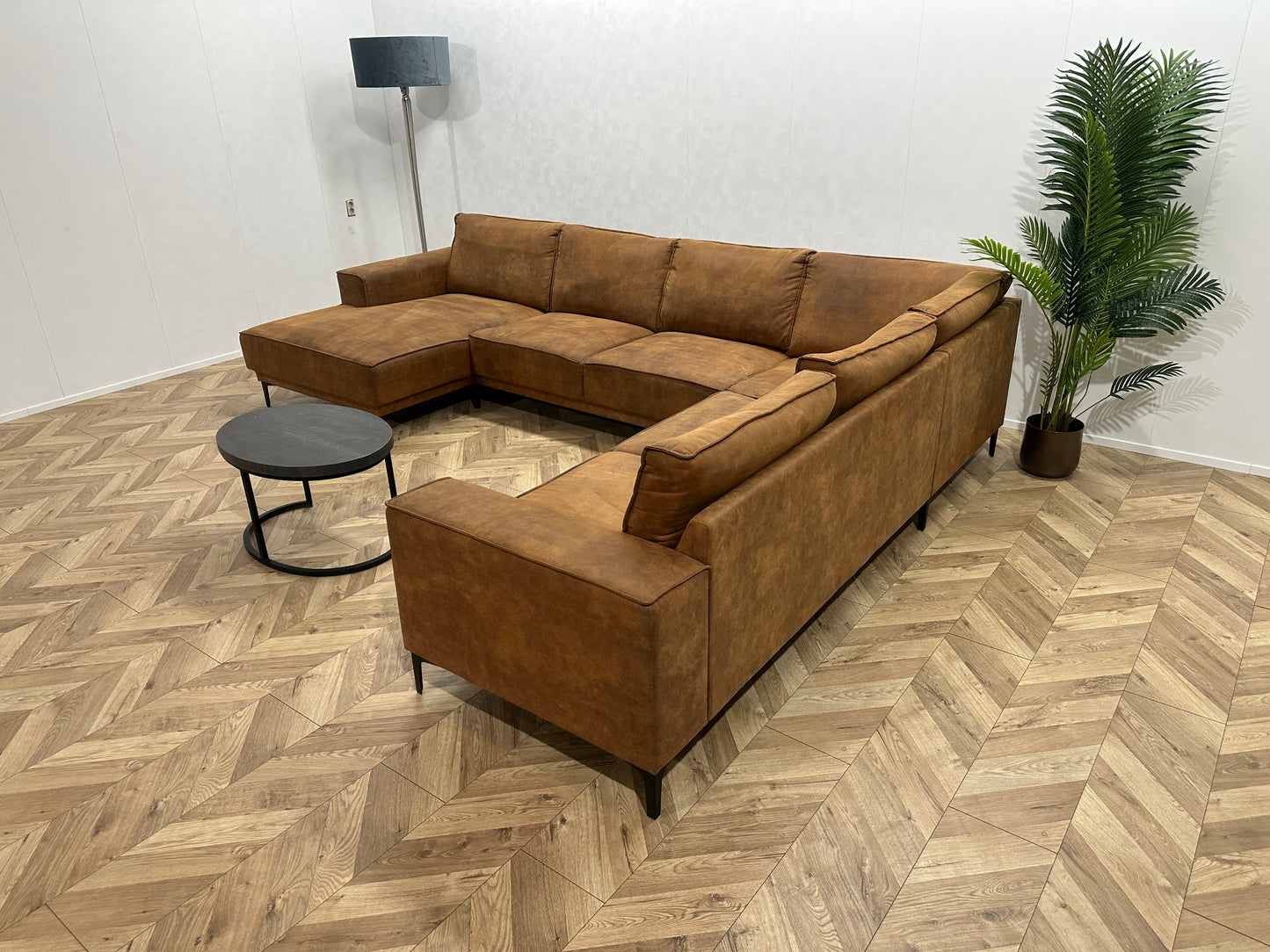 Cognac Bruine U Bank ~ Losse Kussens Met Afneembare Hoezen