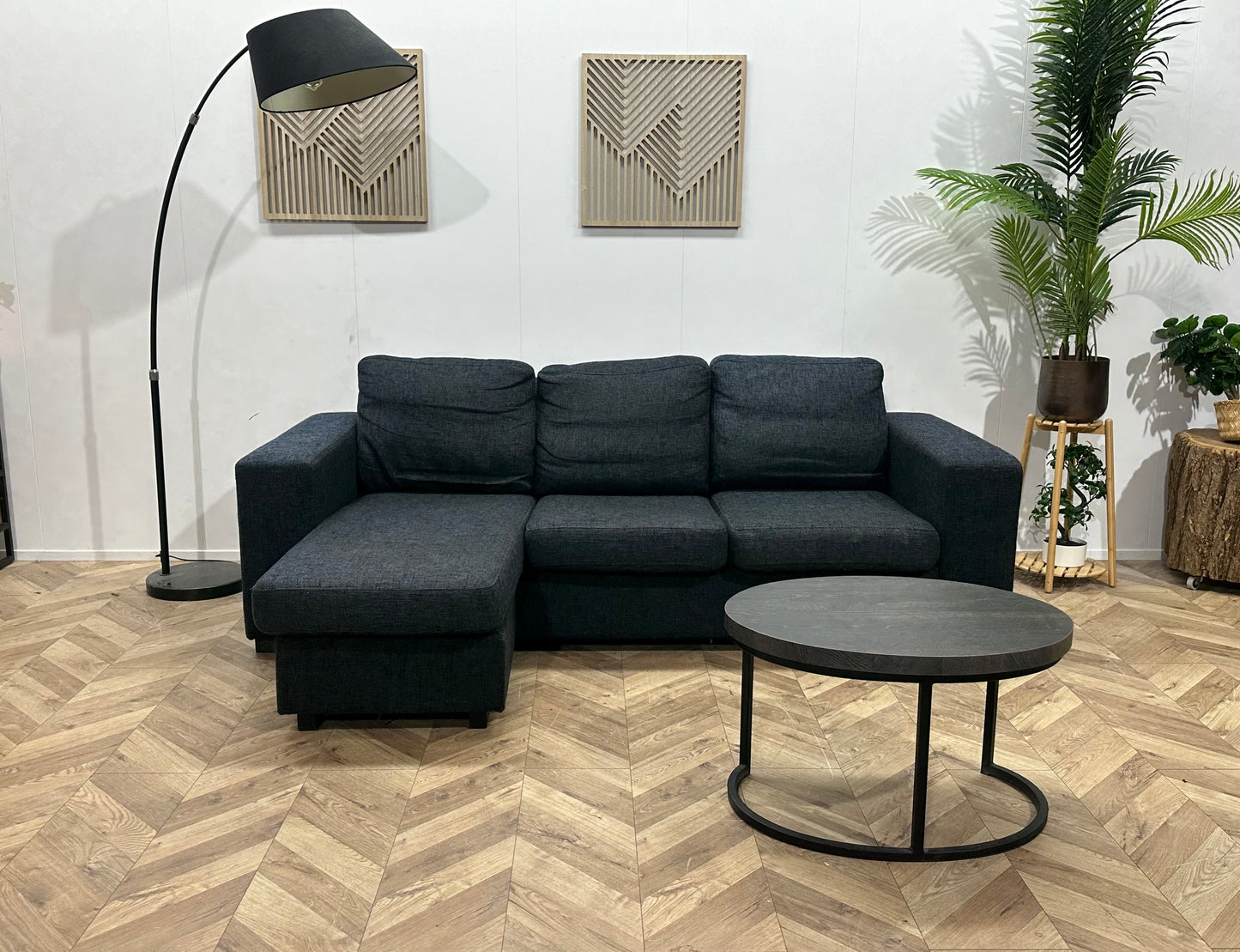 Antraciet Hoekbank ~ Losse Kussens Met Afneembare Hoezen