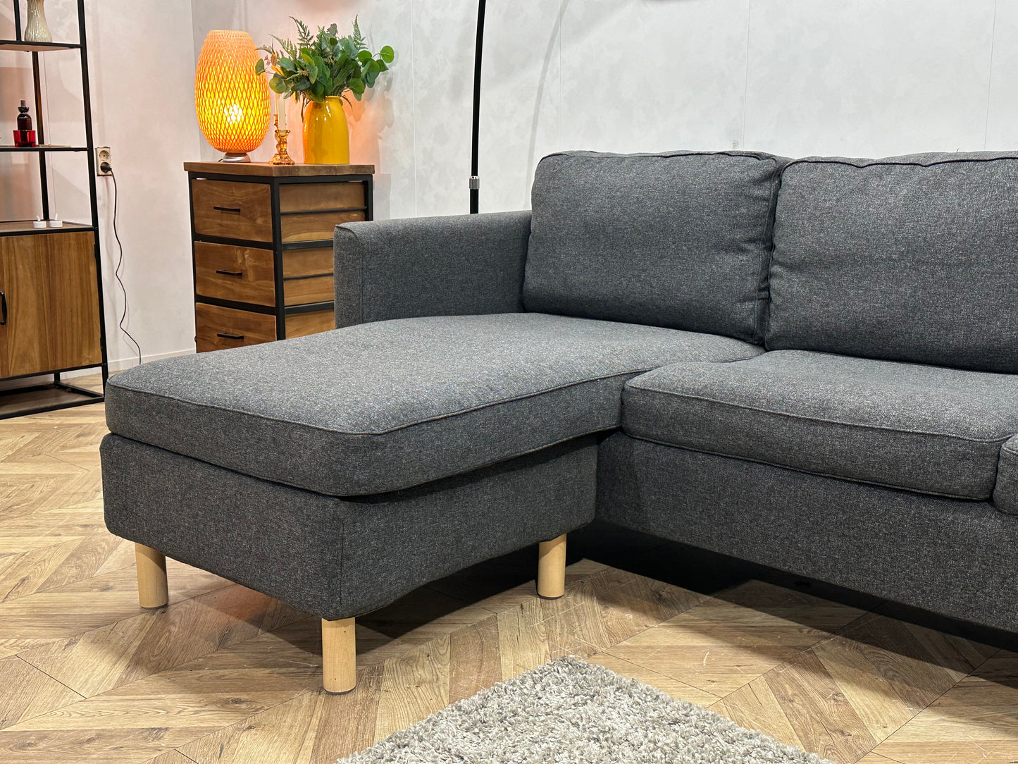 Antraciet Hoekbank ~ Meerdere Opstellingen