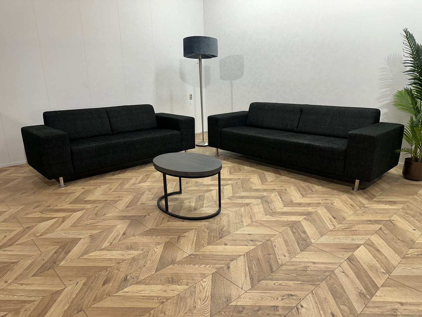 Antraciet Banken Set ~ Vaste Kussens