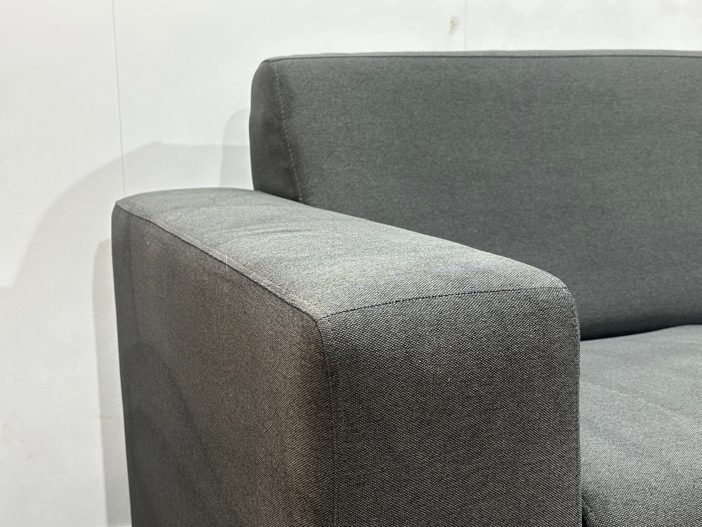 Woood Antraciet Hoekbank Inc Hocker ~ Vaste Kussens