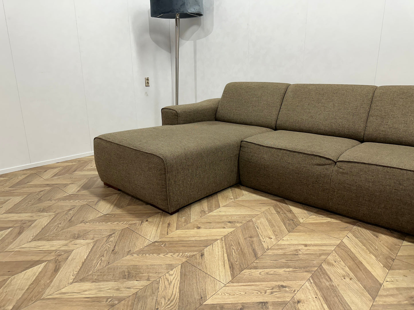 IN.HOUSE Bruine U Bank ~ Vaste Kussens