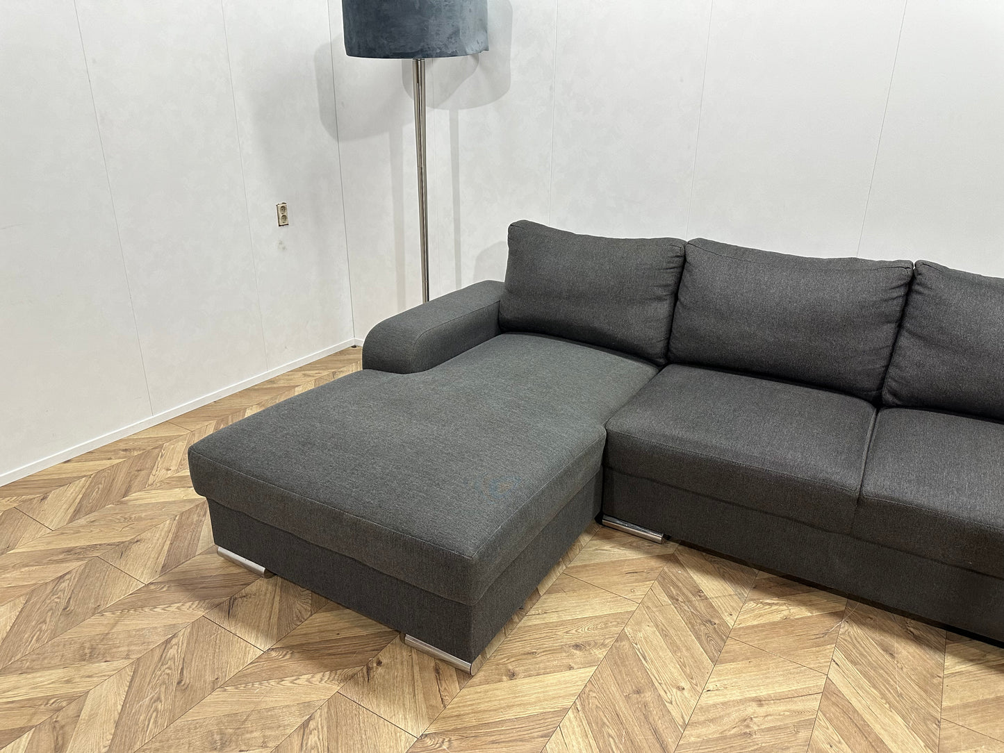 Antraciet U Bank ~ Losse Kussens