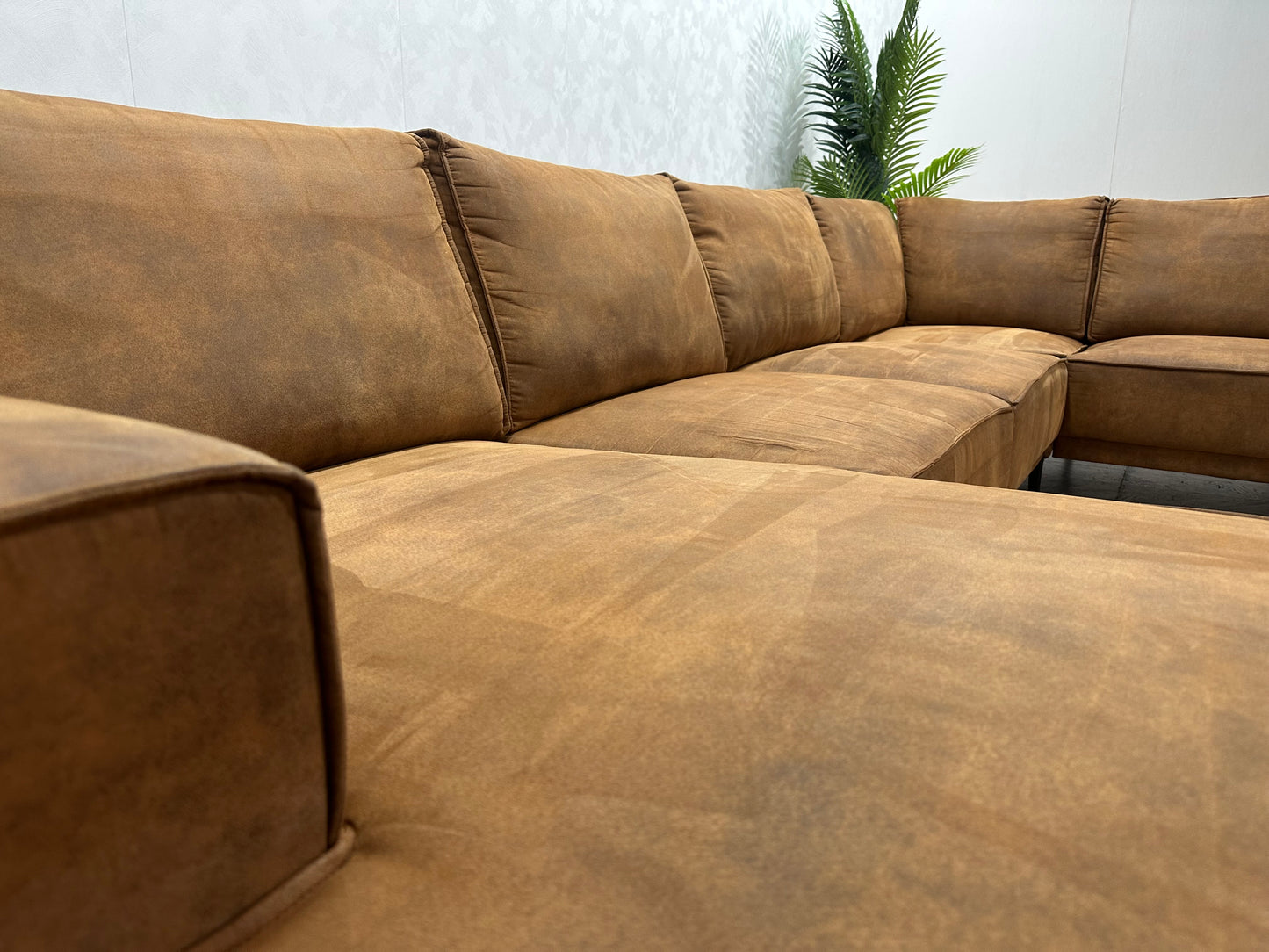 Cognac Bruine U Bank ~ Losse Kussens Met Afneembare Hoezen