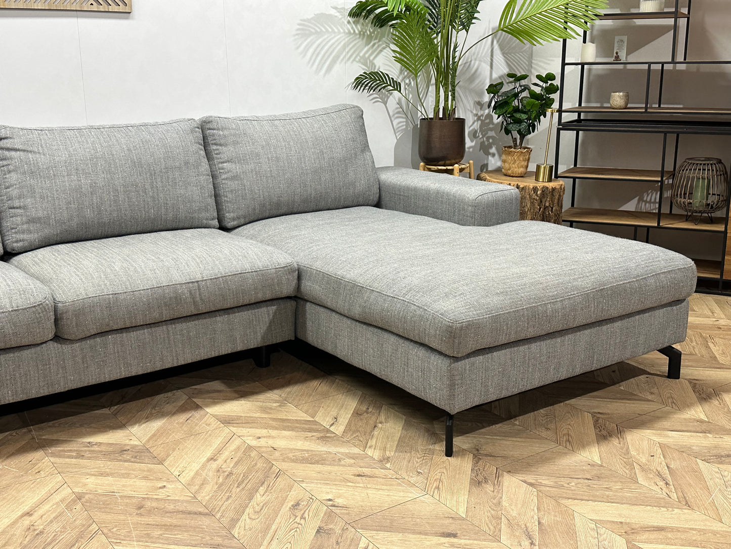 Montèl Licht Grijze U Bank ~ Losse Kussens Met Afneembare Hoezen