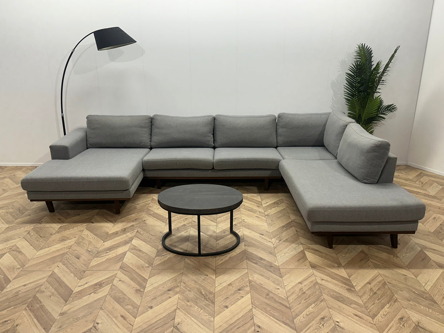 Licht Grijze U Bank ~ Losse Kussens Met Afneembare Hoezen