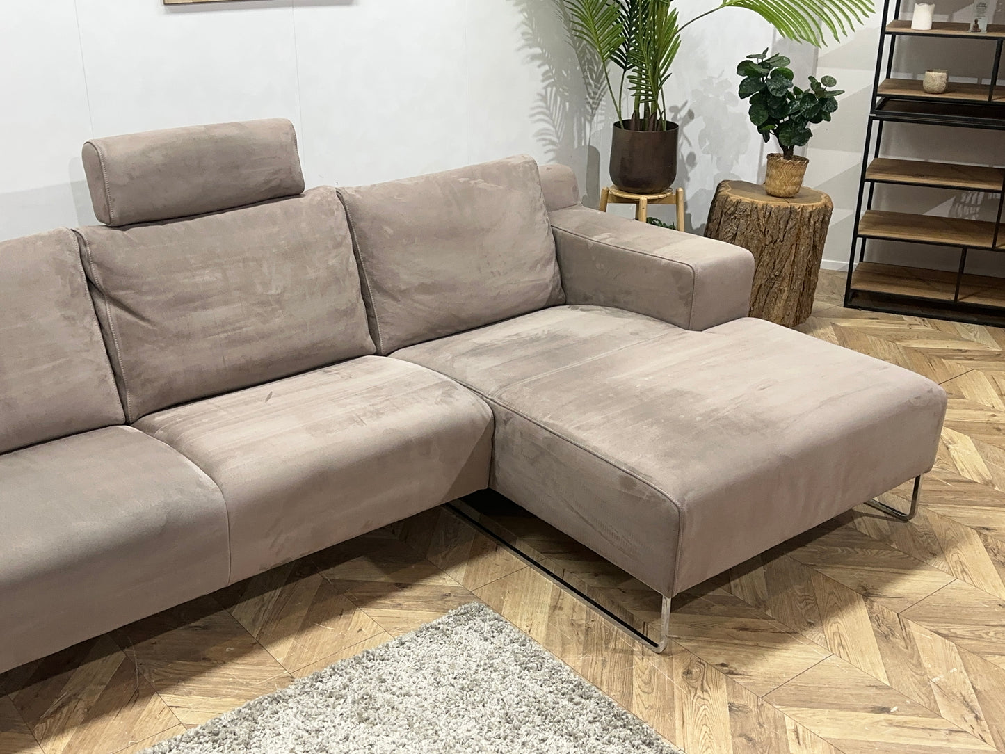 Montèl Licht Bruine Hoekbank ~ Nieuwstaat