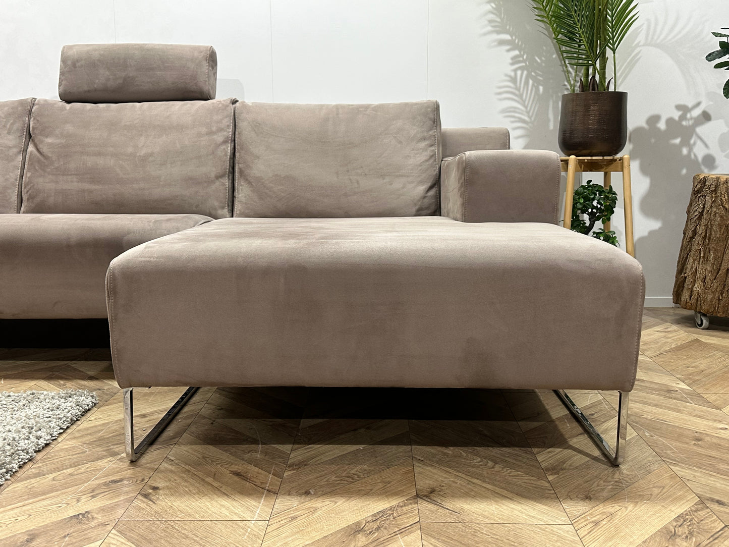 Montèl Licht Bruine Hoekbank ~ Nieuwstaat