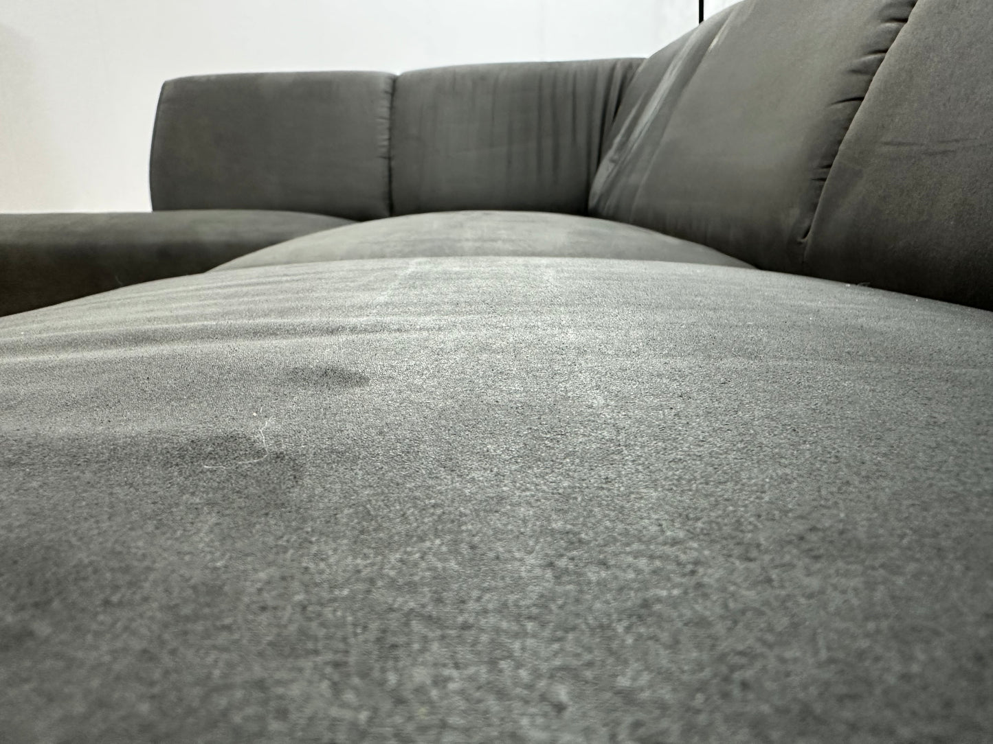 Antraciet Suède Stoffen Hoekbank