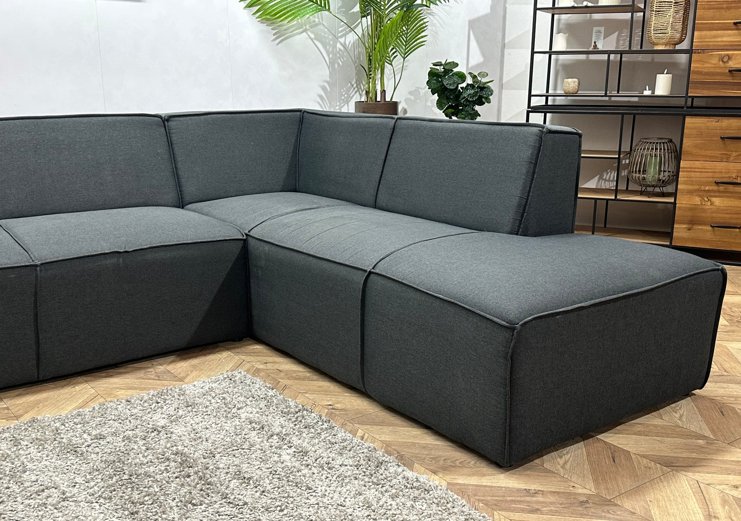 Antraciet Hoekbank ~ Inruilvoordeel