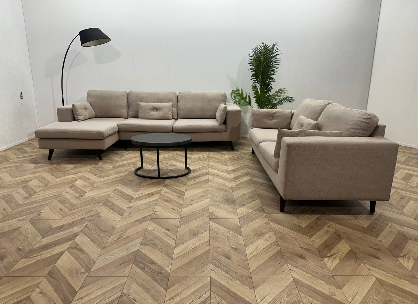 Umix Licht Grijze Banken Set ~ Losse Kussens Met Afneembare Hoezen