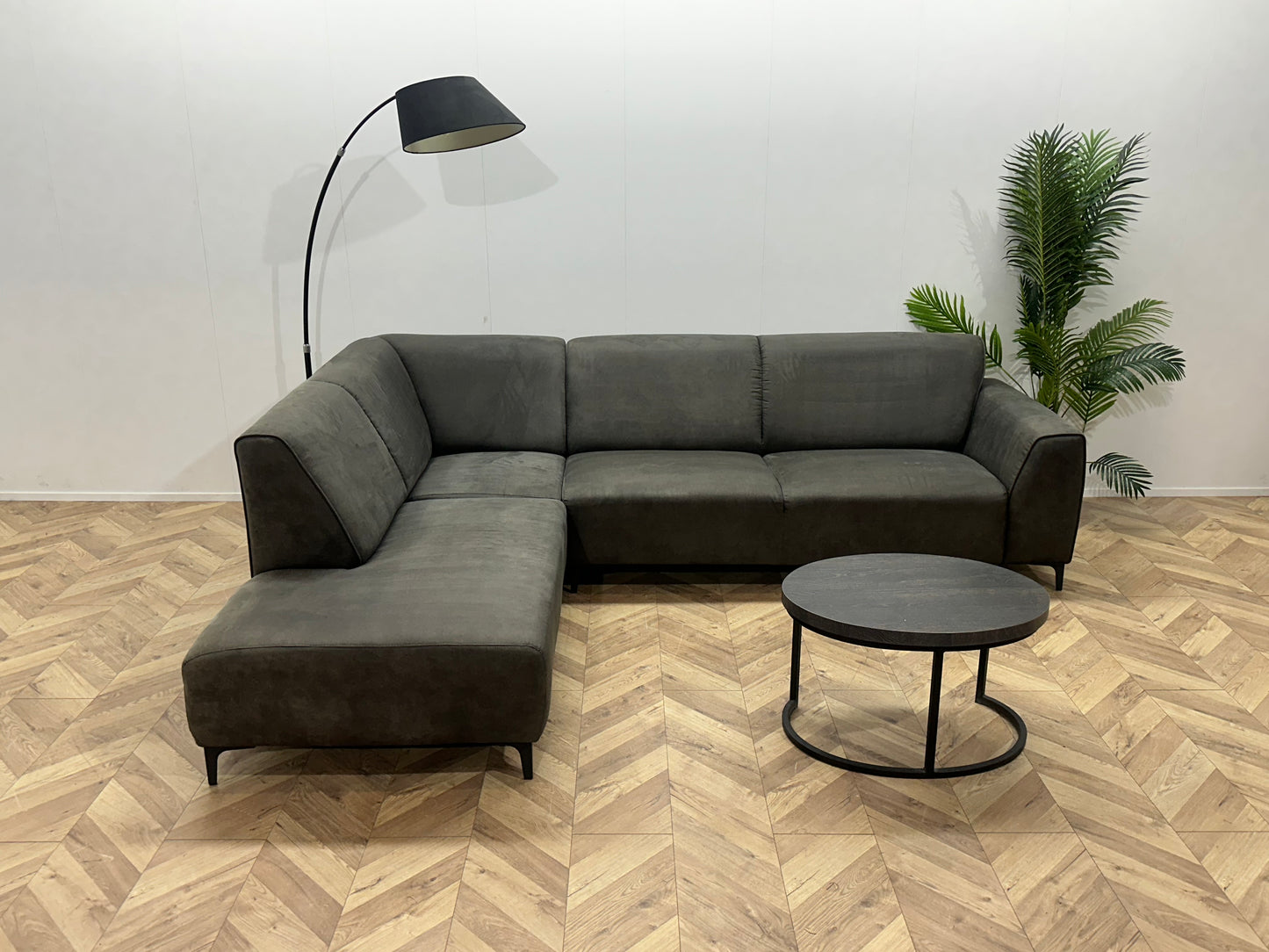 Antraciet Suède Stoffen Hoekbank