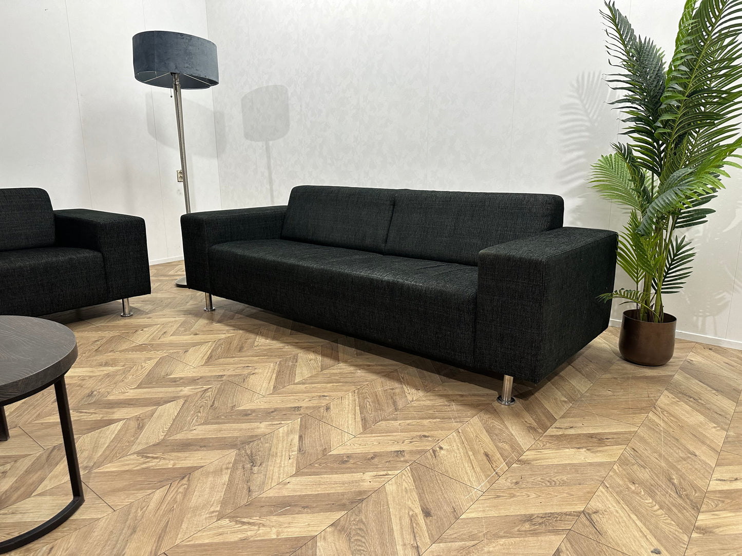 Antraciet Banken Set ~ Vaste Kussens