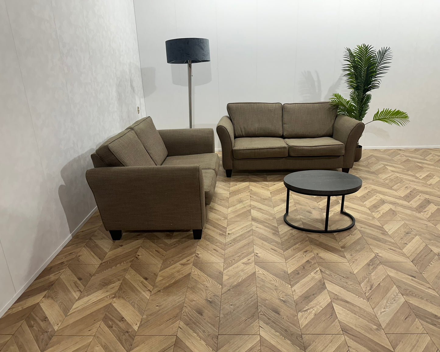 Licht Bruine Banken Set ~ Losse Kussens Met Afneembare Hoezen