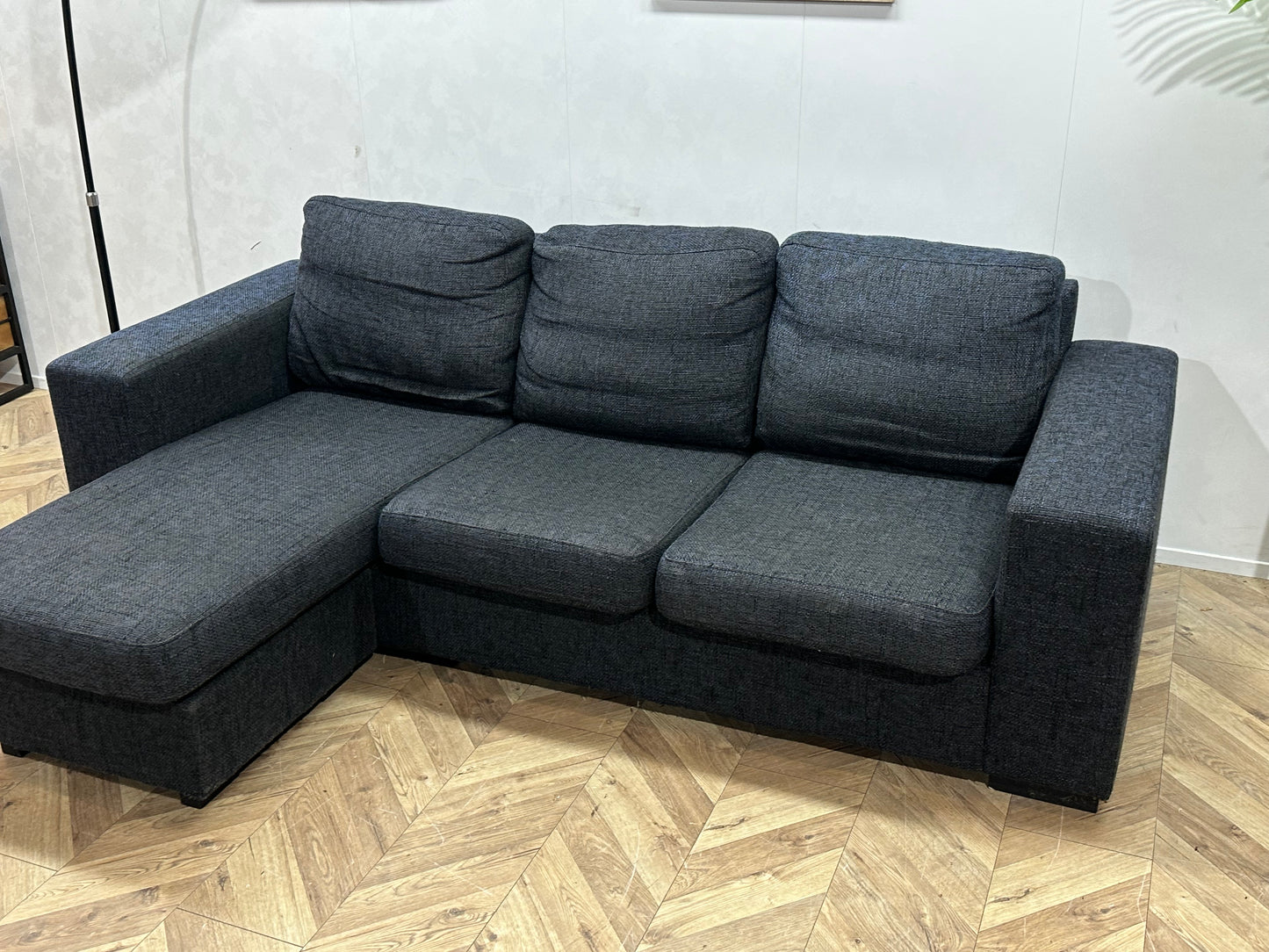 Antraciet Hoekbank ~ Losse Kussens Met Afneembare Hoezen