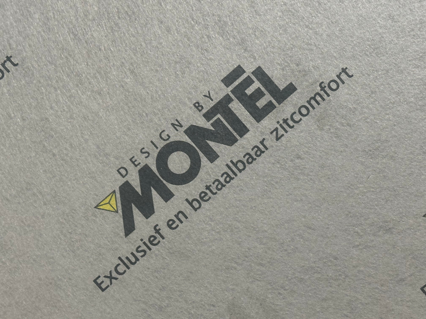 Montèl Zwart Echt Lederen 2.5-Zits Bank ~ Vaste Kussens