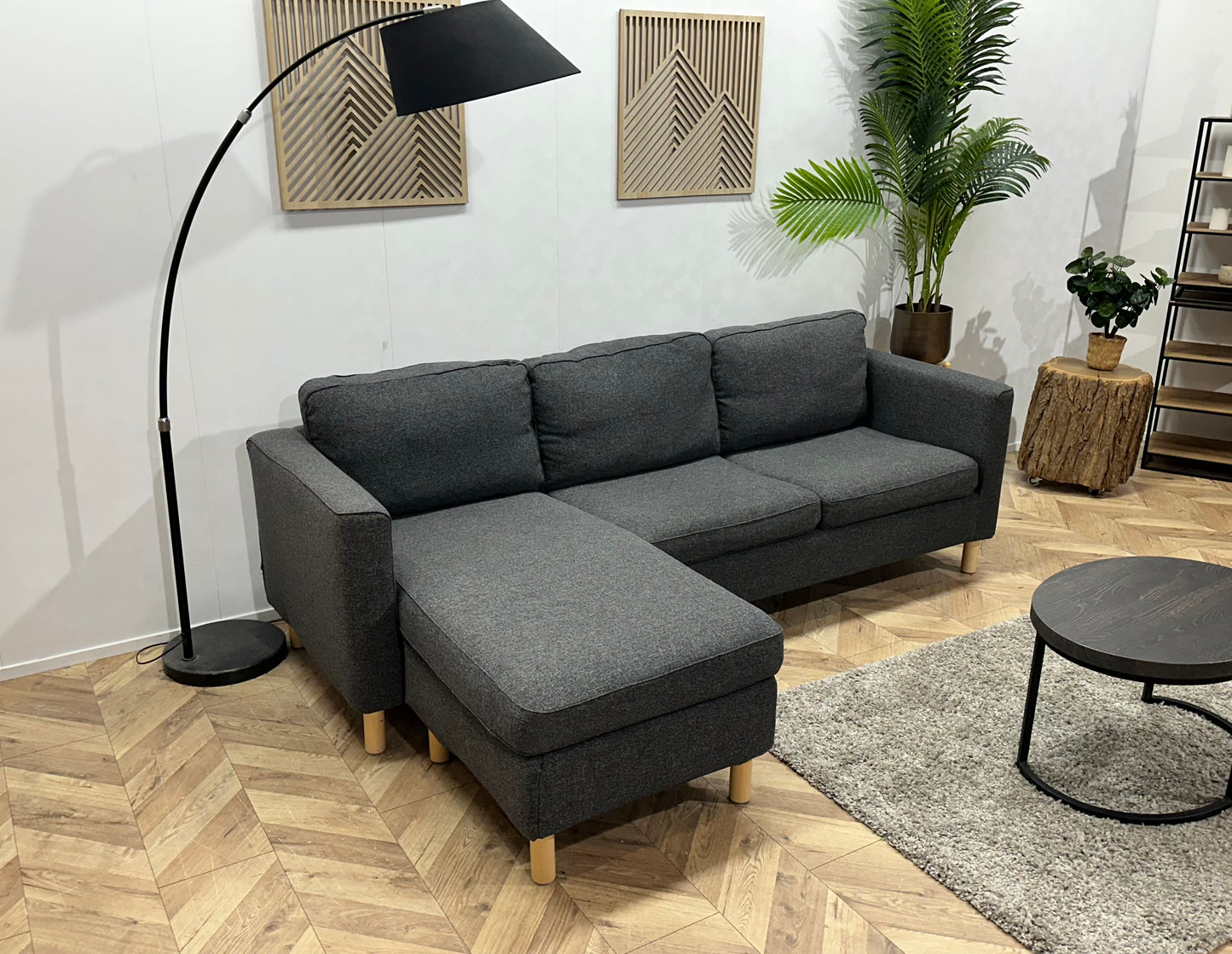 Antraciet Hoekbank ~ Meerdere Opstellingen