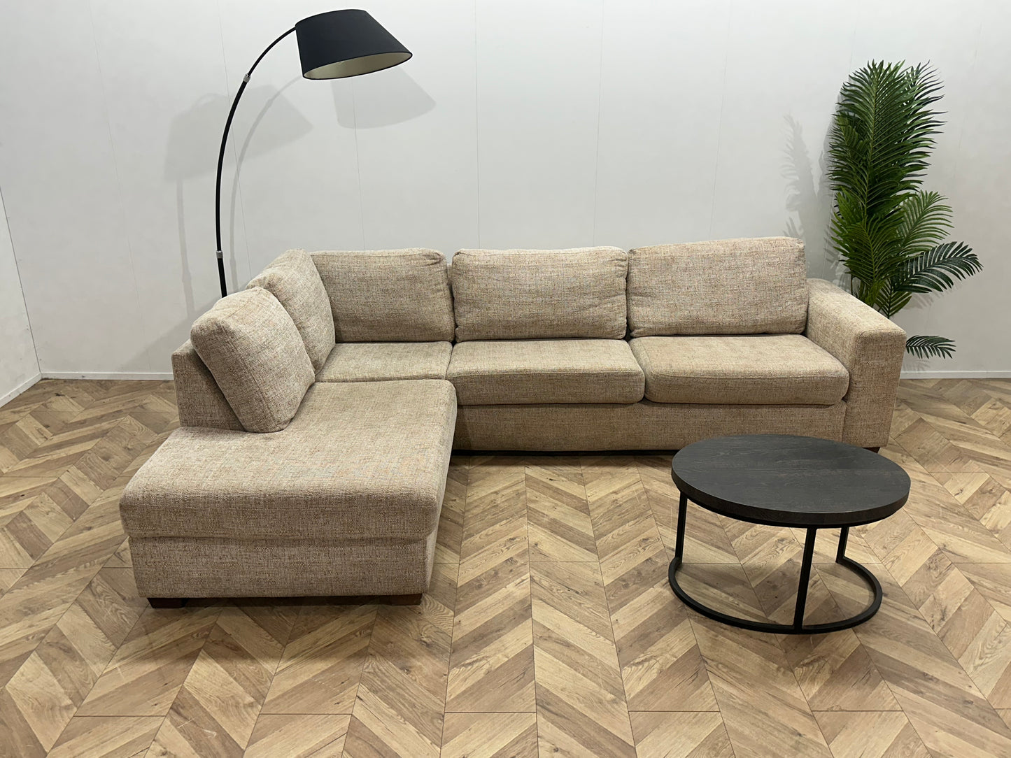 Licht Beige Hoekbank ~ Losse Kussens Met Afneembare Hoezen