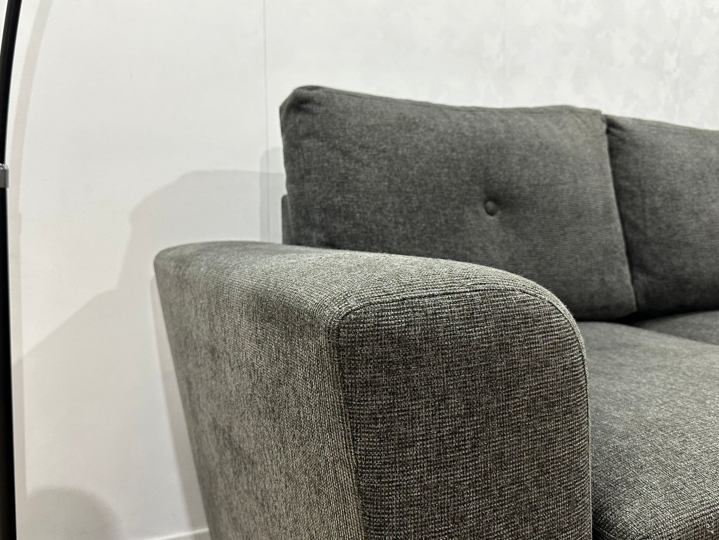 Grijze Hoekbank ~ Opbergruimte ~ Slaapfunctie