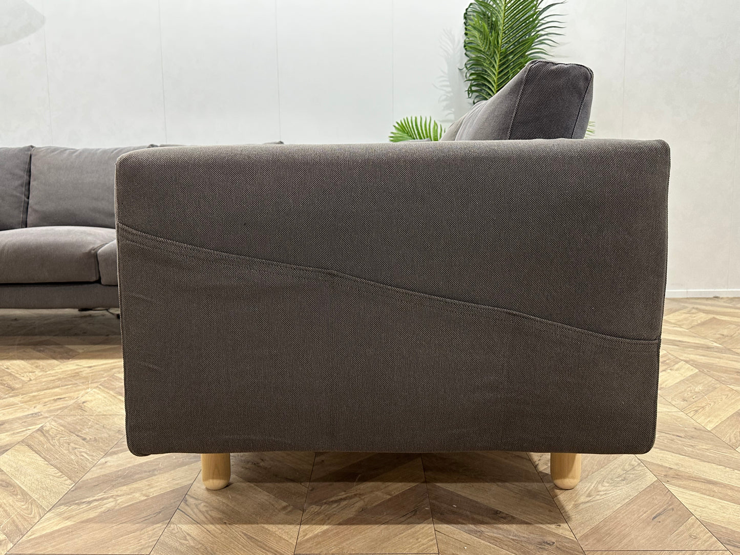 Grijze Hoekbank ~ Losse Kussens Met Afneembare Hoezen