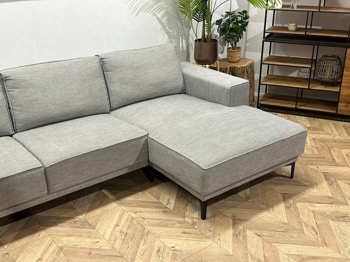 Licht Grijze U Bank ~ Losse Rugkussens Met Afneembare Hoezen