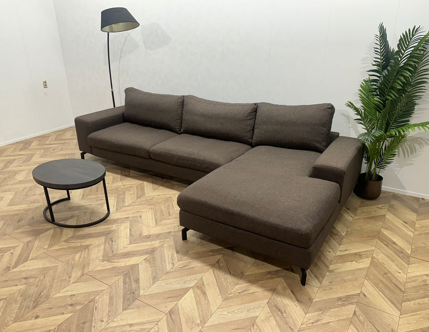 Montèl Bruine Hoekbank ~ Losse Kussens Met Afneembare Hoezen