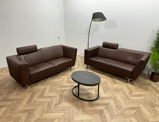 Montèl Echt Lederen Design Banken Set ~ Nieuwstaat