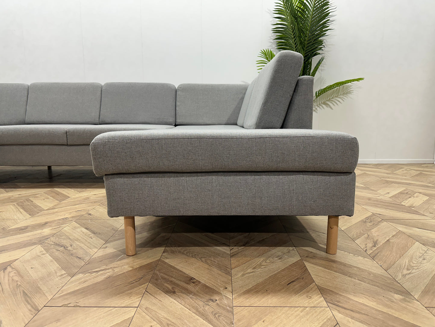 Licht Grijze U Bank ~ Losse Rugkussens Met Afneembare Hoezen