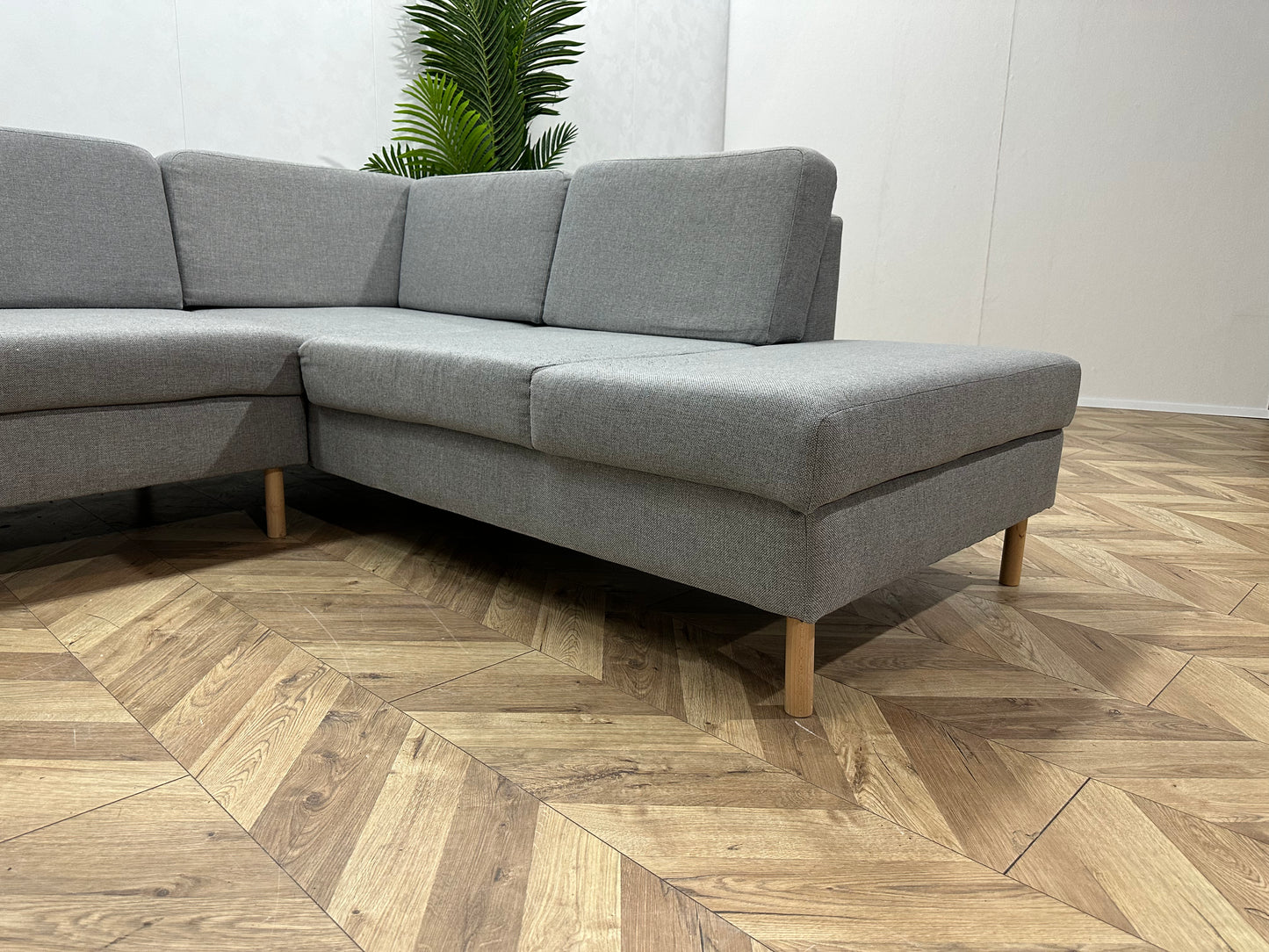 Licht Grijze U Bank ~ Losse Rugkussens Met Afneembare Hoezen