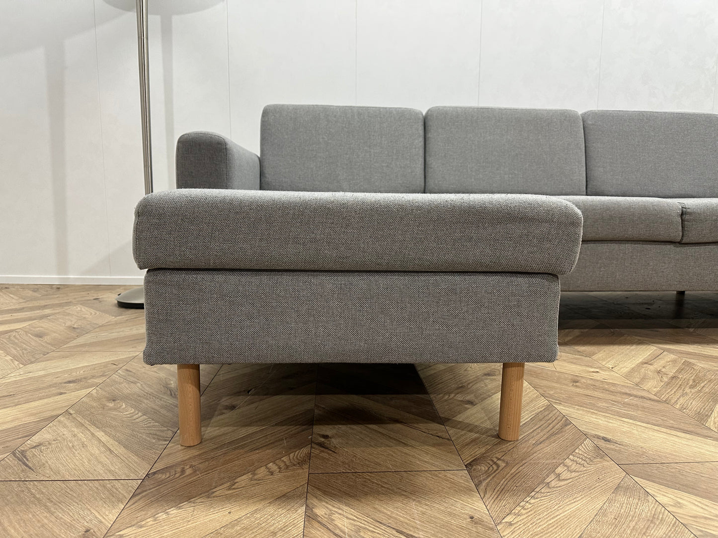 Licht Grijze U Bank ~ Losse Rugkussens Met Afneembare Hoezen