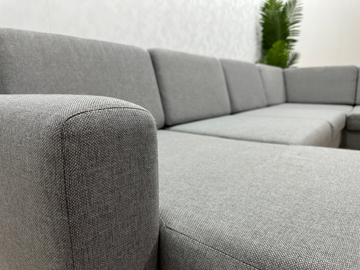 Licht Grijze U Bank ~ Losse Rugkussens Met Afneembare Hoezen