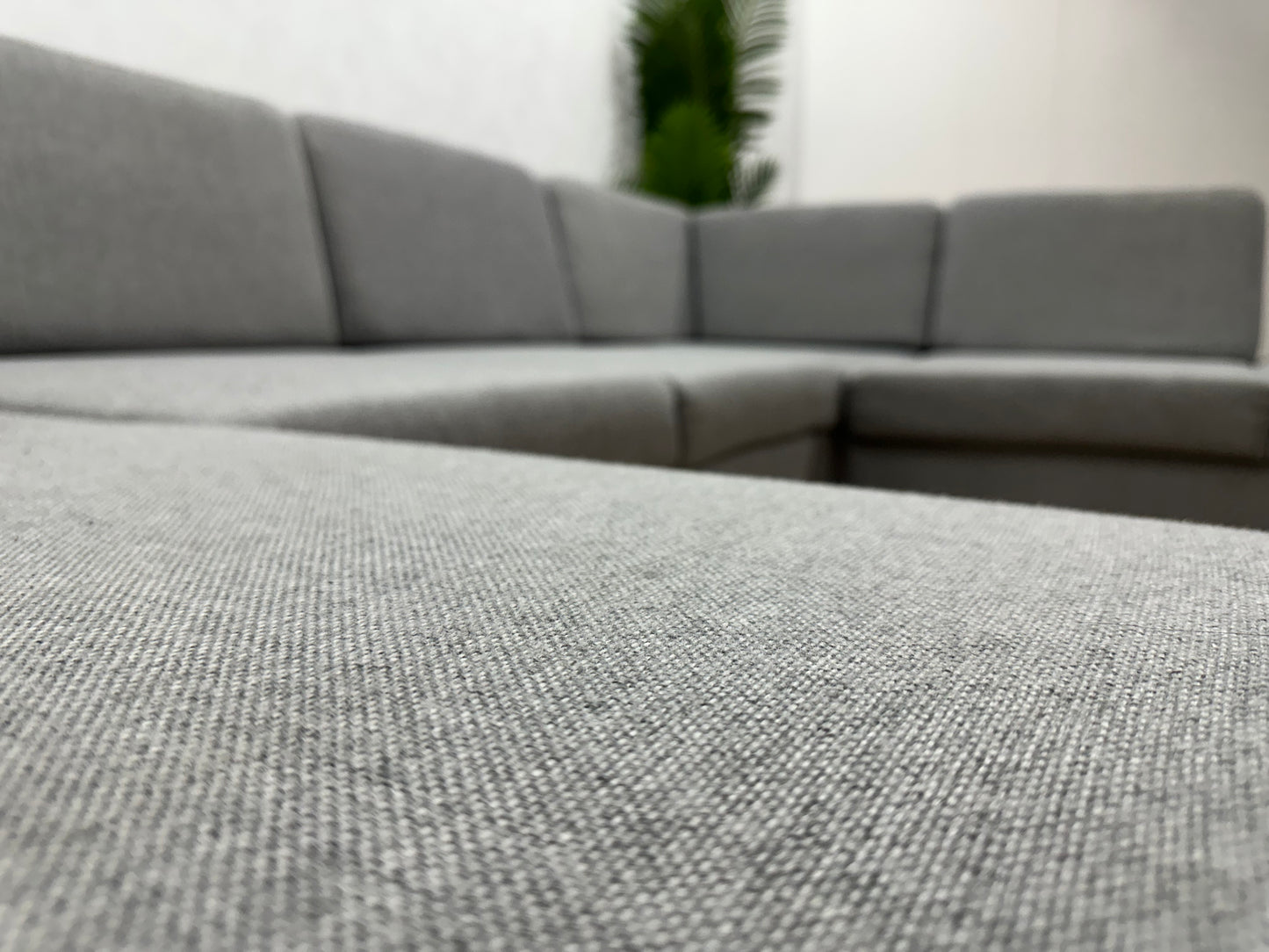 Licht Grijze U Bank ~ Losse Rugkussens Met Afneembare Hoezen