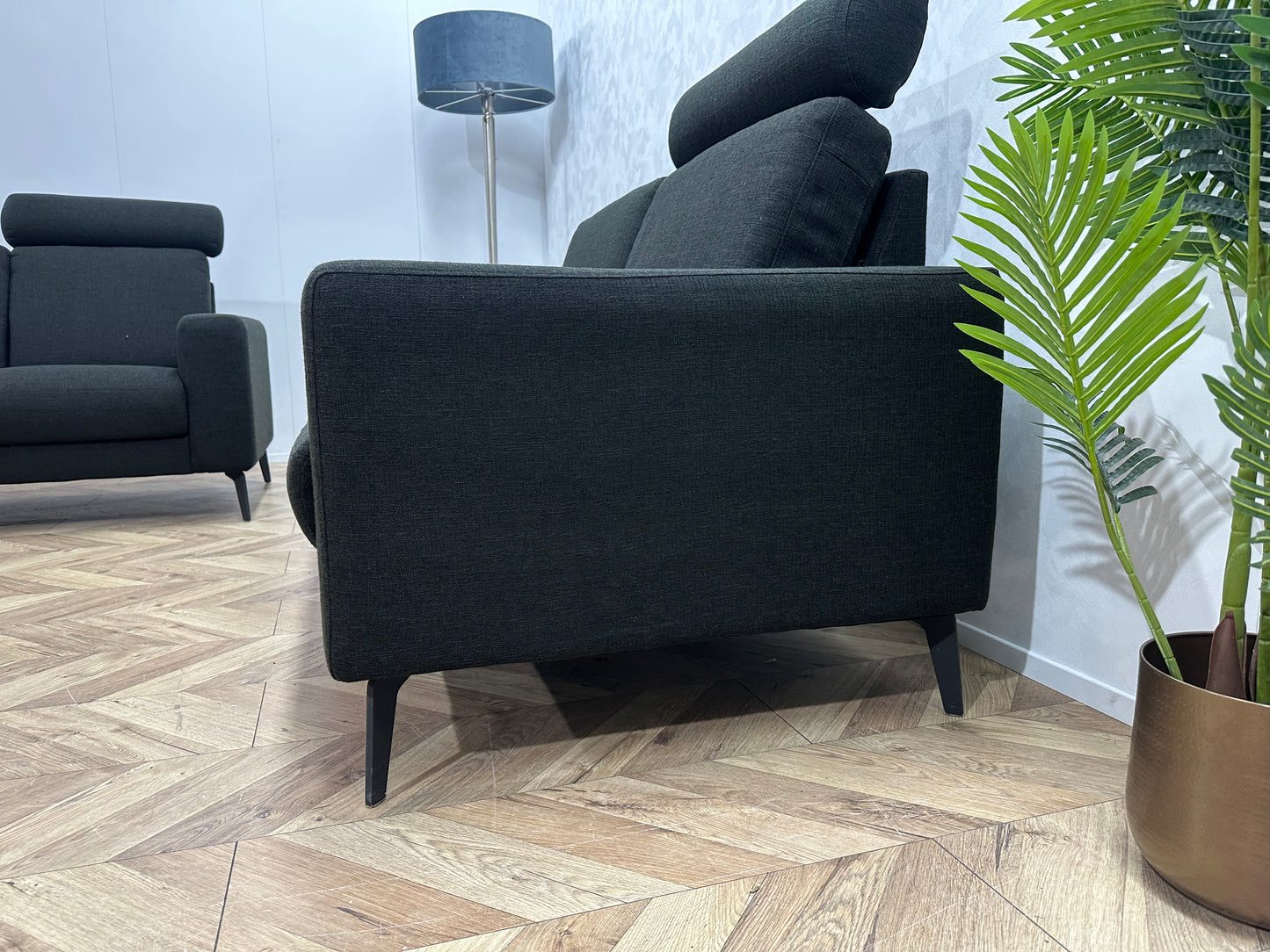 Zwarte Banken Set ~ Losse Rugkussens Met Afneembare Hoezen